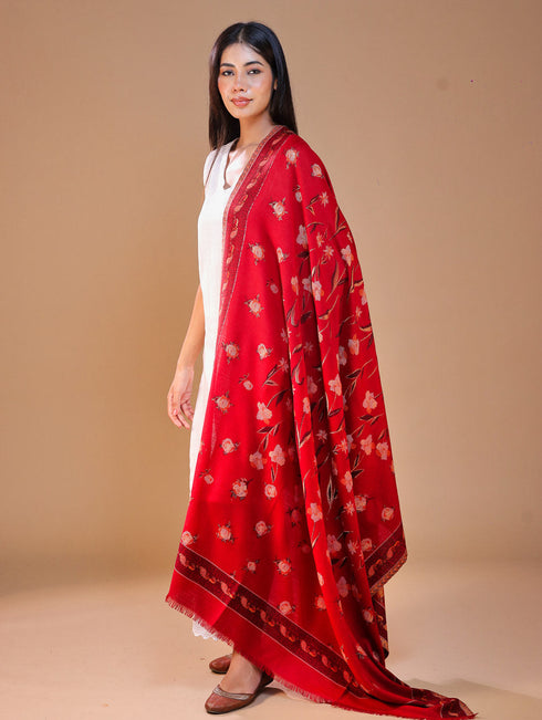 Women's Kani Floral Wool Shawl